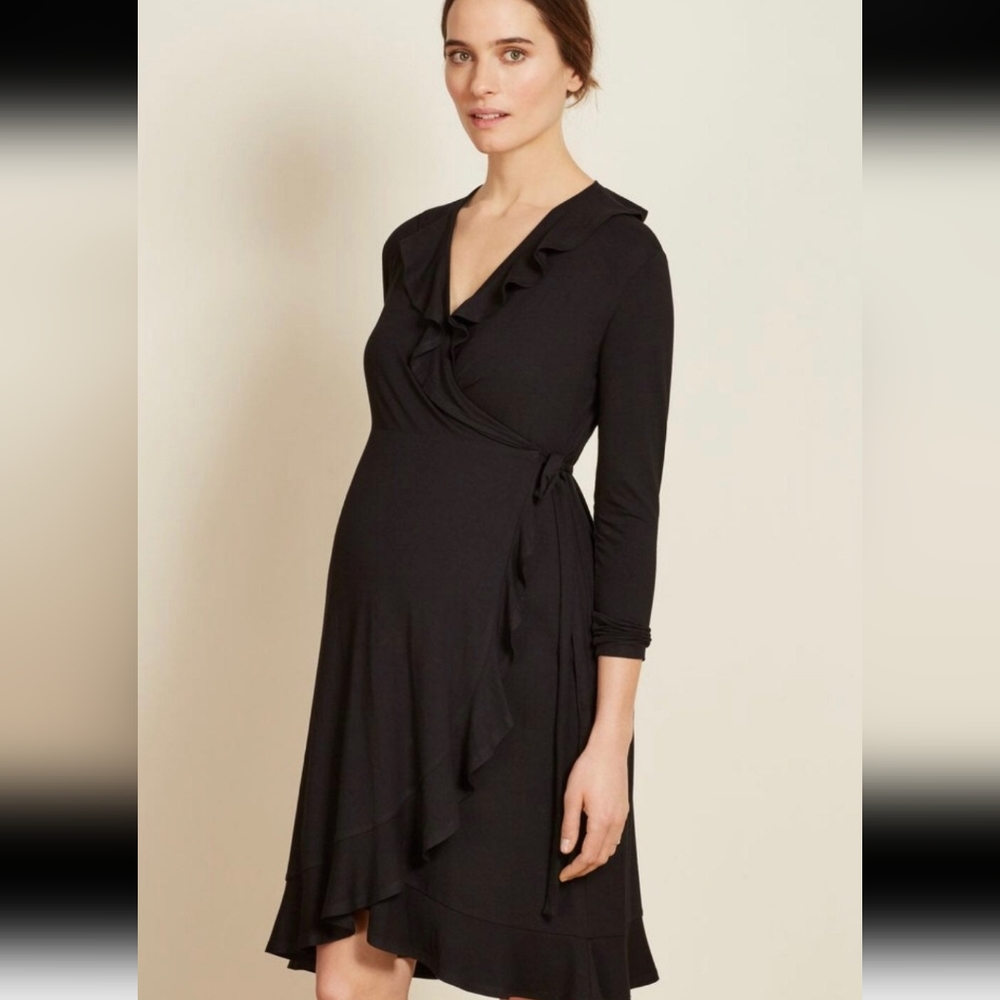 Black Isabella Oliver Maternity Dress